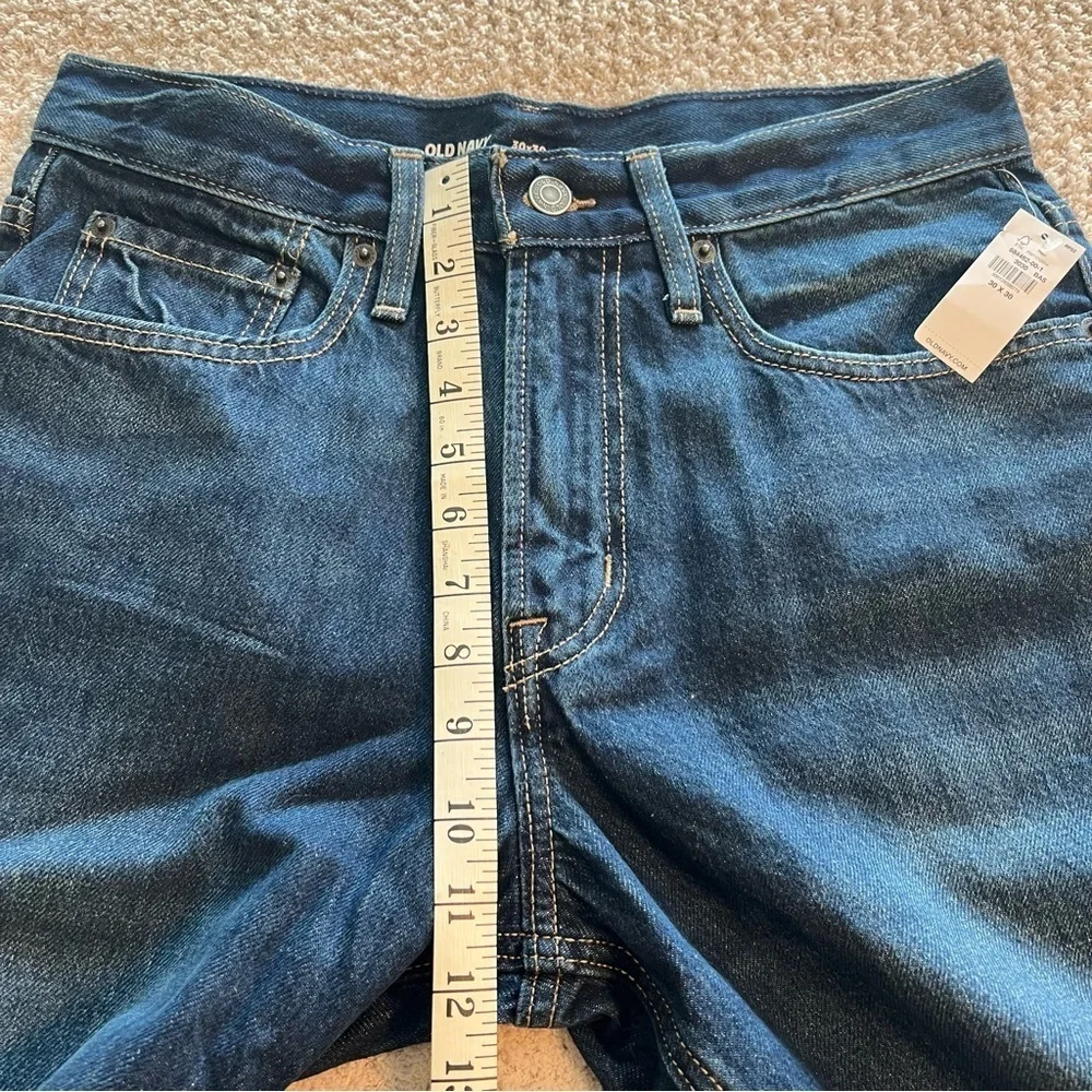 NWT Old Navy Blue Straight Jeans Classic Style Size 30/30